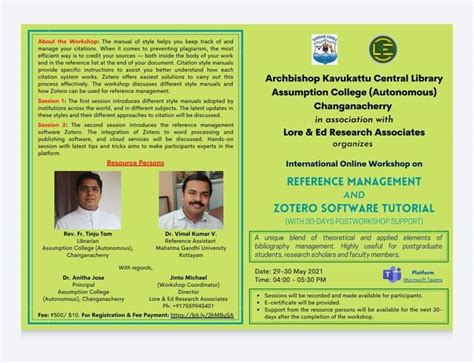 International Online Workshop on Reference Management and Zotero ...