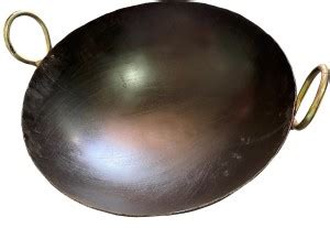Engarc Commercial Pure Iron Big Kadhai 20" Kadhai 50.8 cm diameter 6.5 ...