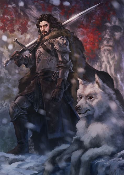 ArtStation - Jon Snow, Fadly Romdhani | Jon snow art, Asoiaf art, Jon snow
