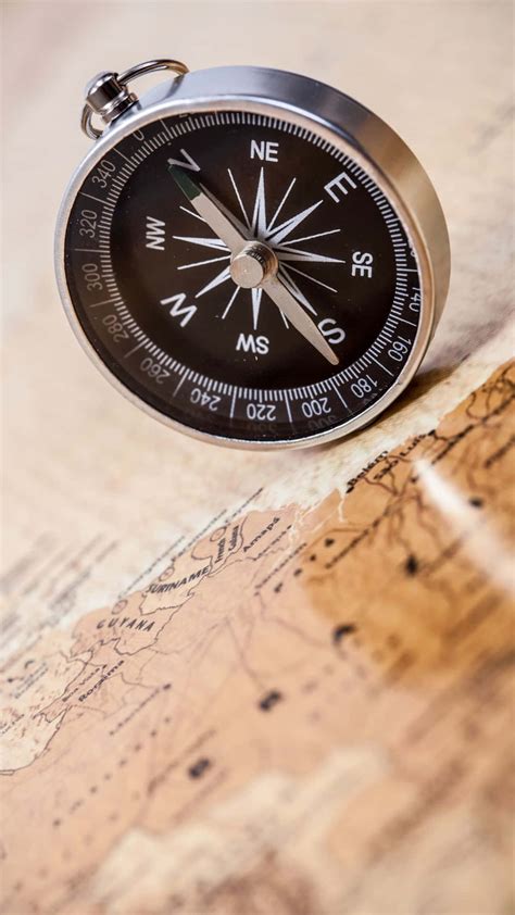 Download Elegant Black Pocket Compass Map Background | Wallpapers.com