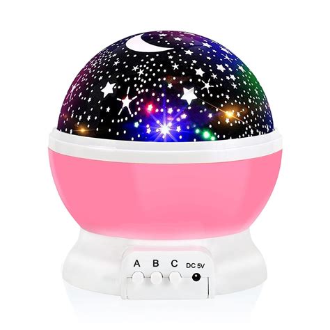 Buy HobbyLobby Star Master Rotating 360 Degree Moon Night Light Lamp ...
