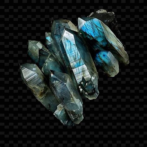 Labradorite crystals with 5 labradorite labradorite cluster png ...