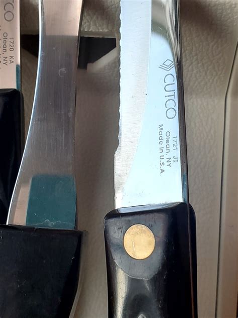 Cutco knife set Of 5 W/ Wall Mount Display Holder EUC | eBay