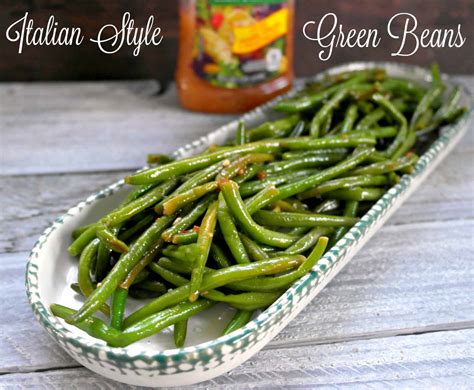 Italian Dressing Green Beans - Teaspoon Of Goodness