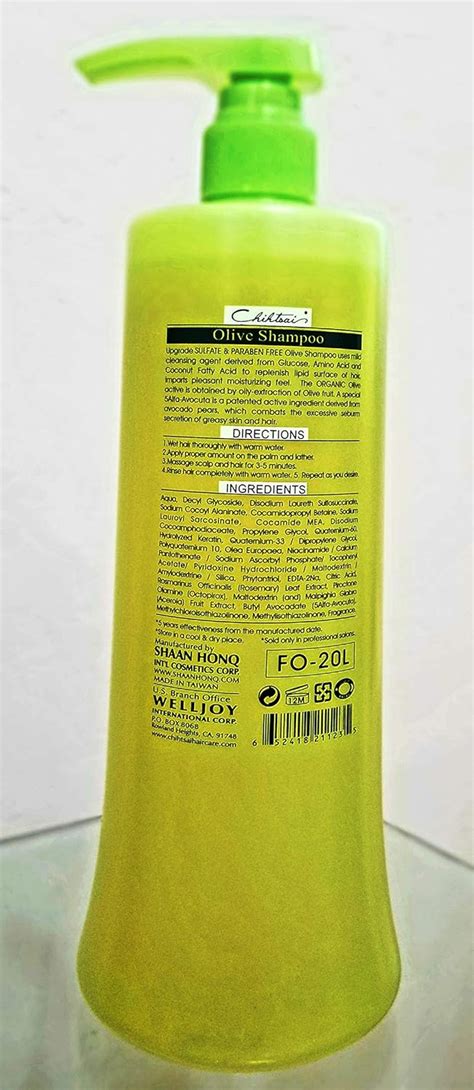 Buy Chihtsai Volume Moisture Olive Shampoo Sulfate and Paraben free (34 ...