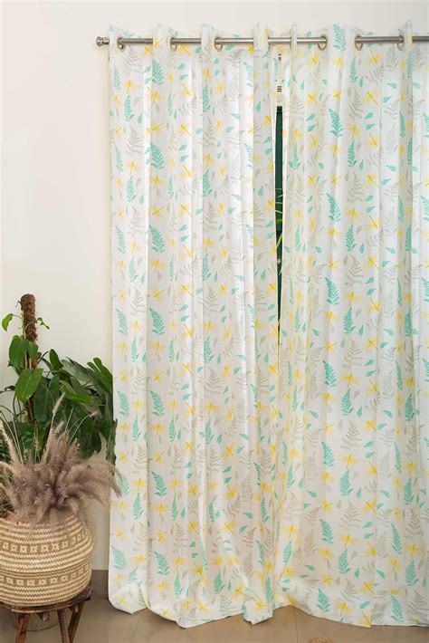 Buy The Yellow Dwelling Winged Skies in Yellow -100% Cotton Door ...