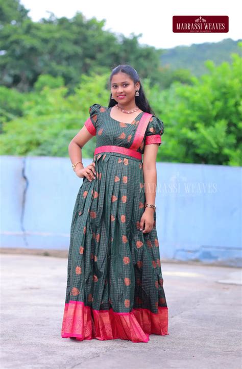 Indo Western Girls Dress – Madrassi Weaves