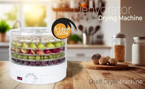TECHNOWAYS SOLUTION Electric Food Dehydrator with 5 Stackable Tray ...