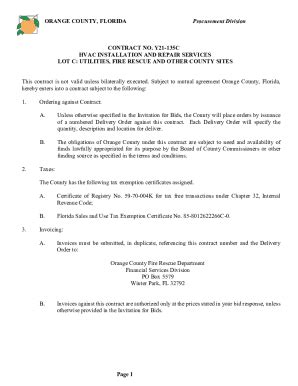 Fillable Online ftp orangecountyfl ORANGE COUNTY, FLORIDA PROCUREMENT ...