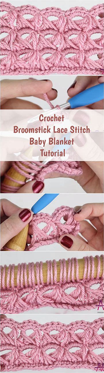 Crochet Broomstick Lace Stitch Baby Blanket Tutorial + Free Video Guide ...