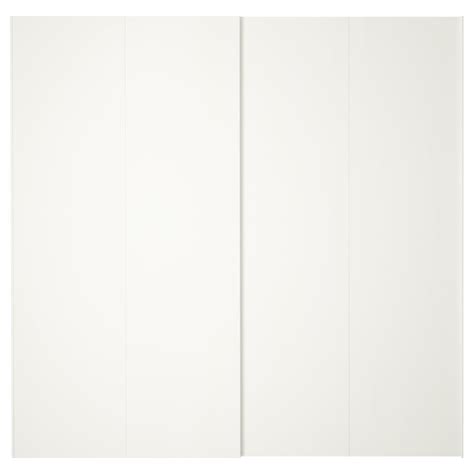 HASVIK pair of sliding doors, white, 200x201 cm (783/4x791/8") - IKEA