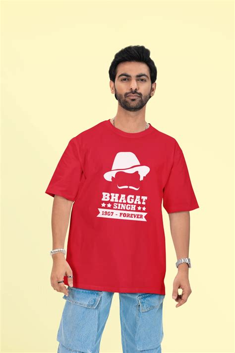 Bhagat Singh 1907 Forever T-Shirt – Oversized Indian Patriot Tee ...