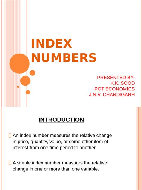 Image result for Index Numbers In