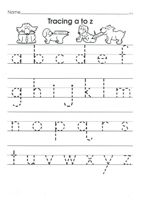 ABC Tracing Sheets for Preschool | 101 Activity