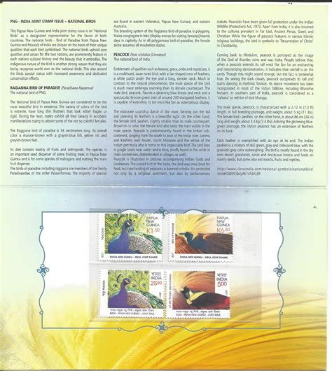 Papua New Guinea -India Joint Stamp Issue 2017- Stamp Pack Papua New ...