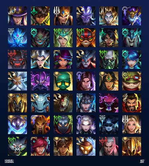 Wild Blue Studios - League of Legends - Champion Illustration Icons