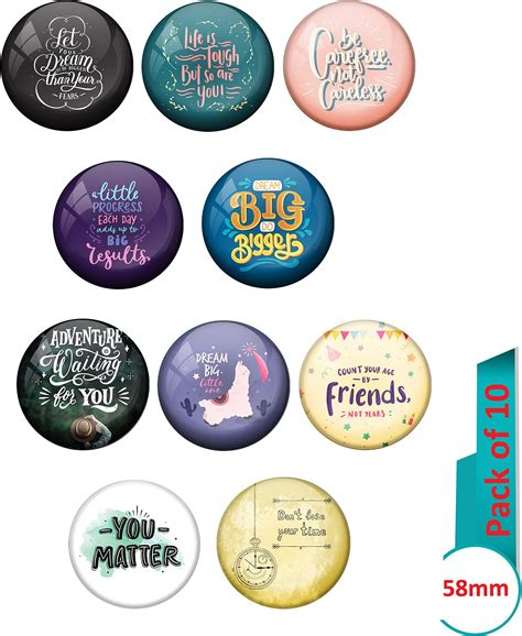 Buy The Crafthives- Wooden Fridge Magnet Mason Jar- Set of 6, UV ...