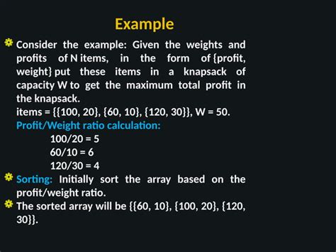 Image result for Formula for Knapsack Using Greedy Method