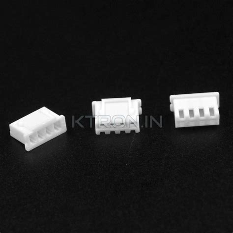 Buy 4 Pin JST XH Female Connector - 2.54mm Pitch - KTRON India
