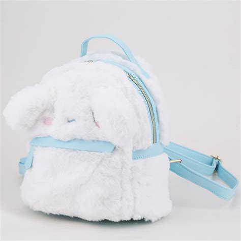 Cute Small Furry Cinnamoroll Dog Melody Backpack Plush Backpack Cute ...