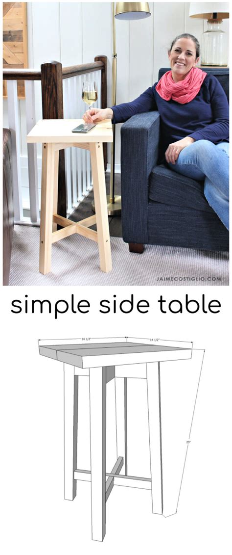 Simple Side Table DIY 的图像结果