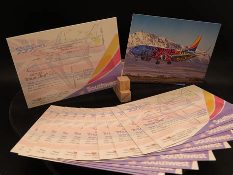 Southwest Airlines 737 Max 8 Set of 25 Airplane Trading Cards - 2.5"x 3 ...