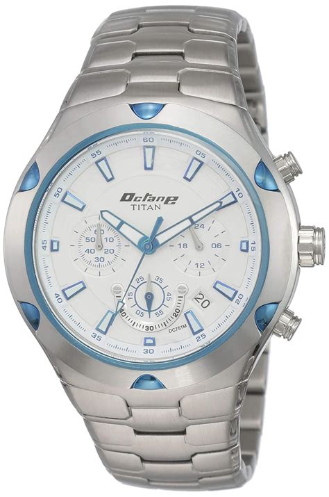 Titan Octane Chronograph White Dial Men's Watch -NF9468KM01M ...