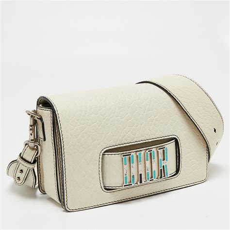 Dior White Leather Dio(r)evolution Shoulder Bag at 1stDibs