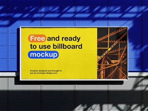 Free Customizable Industrial Billboard Mockup PSD set - PsFiles