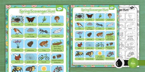 Signs of Spring Scavenger Hunt (teacher made) - Twinkl