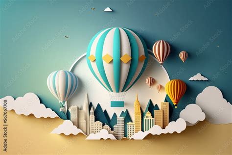 3D Air balloon kids theme wallpaper design – Myindianthings
