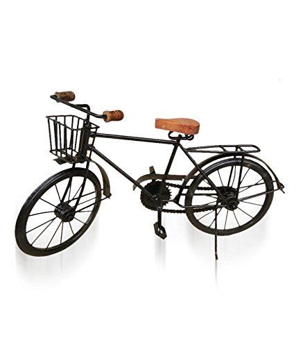 Worthy Black Mango Wood and Wrought Iron Model Cycle : Amazon.in: Home ...