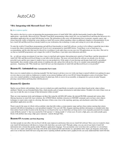 Image result for AutoCAD VBA Tutorial