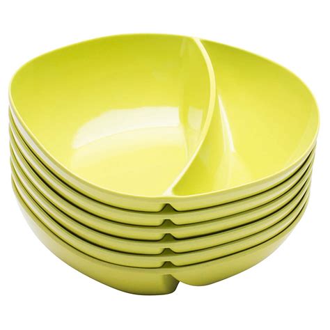 Buy Zak! Designs Moso Divided Bowl, 100% Natural Materials and BPA-free ...