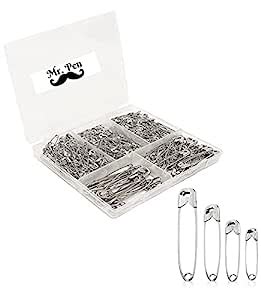 Mr Pen Safety Pins, Safety Pins Assorted, 200 Pack, Assorted Safety ...