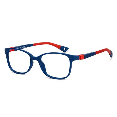 Buy Kids Glasses: Blue Red Full Rim Rectangle Kids 8-12 yrs Hooper ...