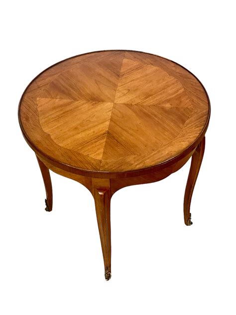 French Antique Round Salon Coffee or Tea Table For Sale at 1stDibs