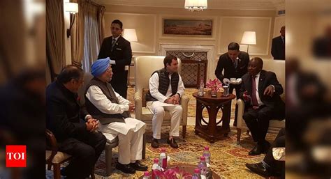 Manmohan Singh, Rahul Gandhi meet South African president | India News ...