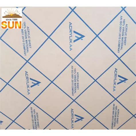 Acrylikaa Acrylic Sheet Clear - Sun Acrylam Private Limited
