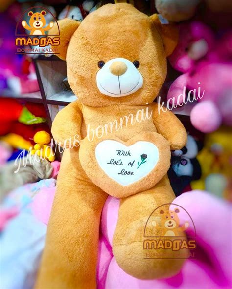 5 Feet Heartin Teddy Bear – Madras Bommai Kadai
