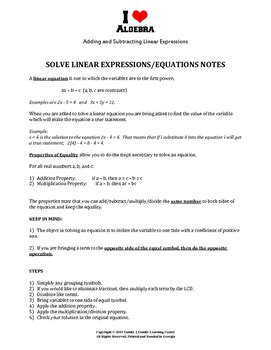 Image result for Linear Adding and Subtracting