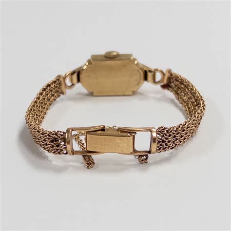 14K Gold Hamilton Antique Bracelet Watch