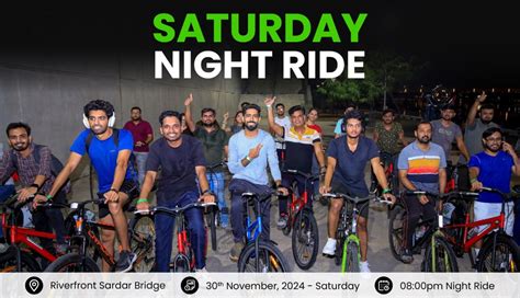 Saturday Night Ride with MYBYK, Riverfront NID, Ahmedabad, 30 November ...