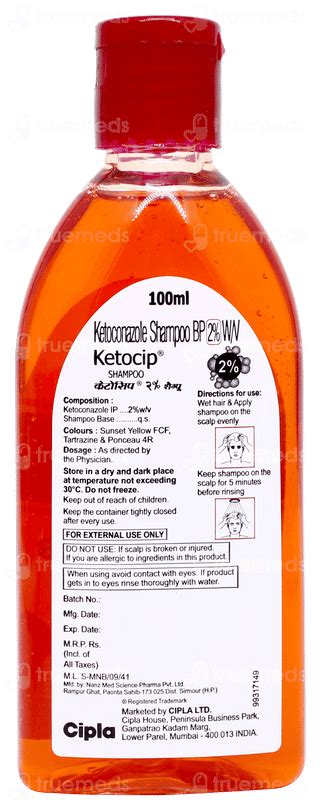 Ketocip 2 % Shampoo: Uses, Side Effects, Price & Substitutes