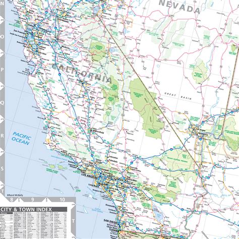 Western United States Map Rand McNally - Maps, Books & Travel Guides