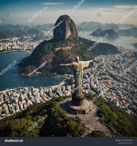 Christ Redeemer Colossal Statue Jesus Christ Stock Photo 2503946285 ...