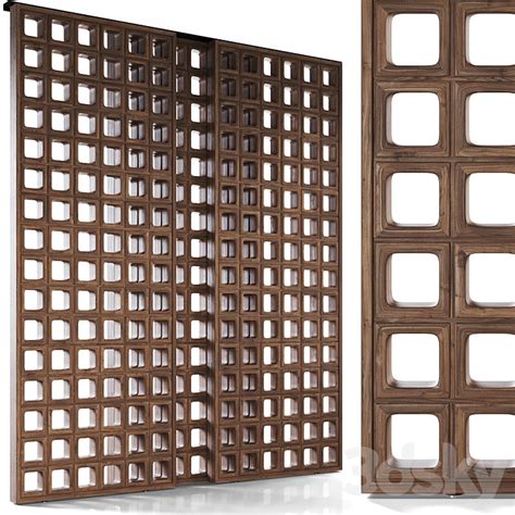 BOGART Decorative sliding partition from Mezzo 3dsky | Free 3D Model D ...