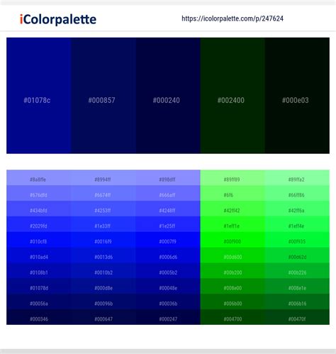 18 Latest Color Schemes with Dark Blue And Dark Green Color tone ...