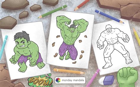 Easy Printable Hulk Coloring Pages 52 Hulk Coloring Pages (Free PDF