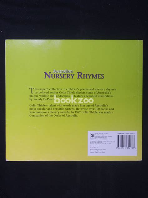 Buy Australian Nursery Rhymes by Colin Thiele at Online bookstore ...
